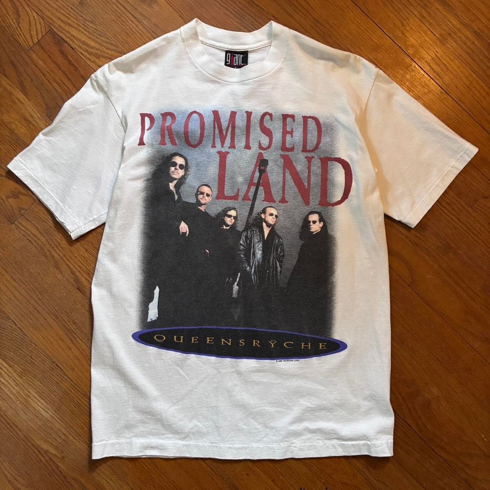 Vintage 1995 Queensryche Promised Land Tour Shirt Giant Tee Jays Mens L White